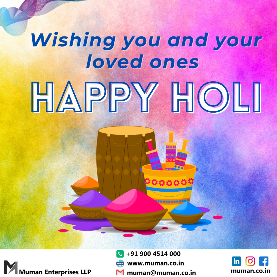 Wishing You a Joyous & Colorful Holi!